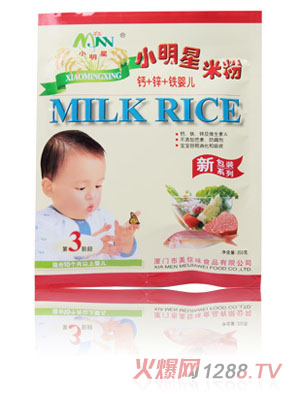 小明星钙+锌+铁婴儿米粉