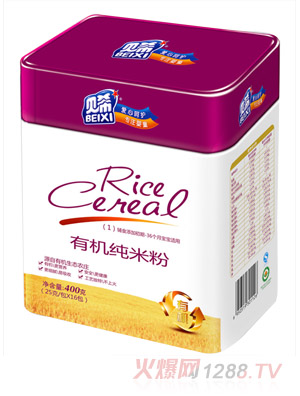 贝希有机纯米粉听装