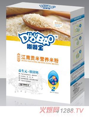 嘟嘟宝益生元+铁锌钙营养米粉盒装