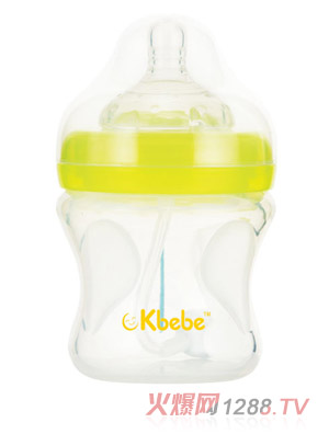 okbebe特宽口硅胶感温奶瓶A-1106