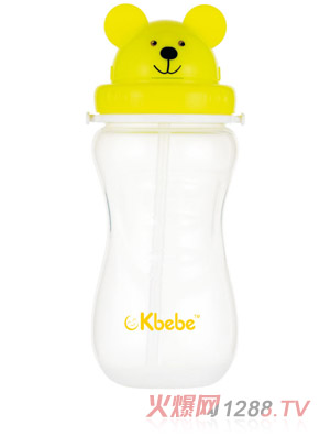 okbebe熊仔背带水杯A-1023