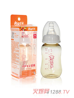 可儿KR-1061  标口PPSU奶瓶 150ml