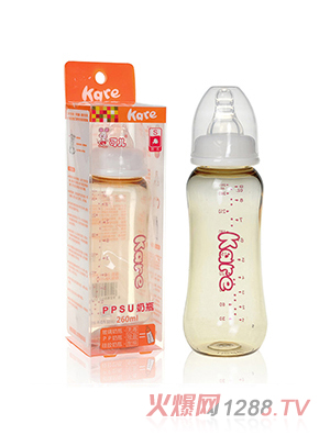 可儿KR-1066标口手把自动PPSU奶瓶260ml