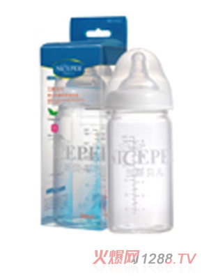 兰斯贝儿宽口高硼硅玻璃奶瓶180ml