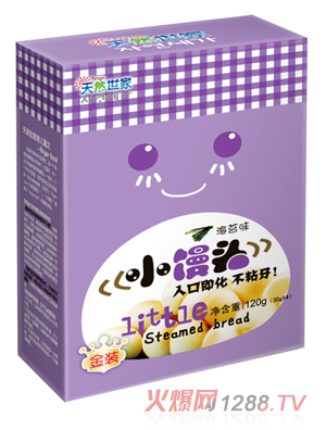 天然世家海苔味小馒头120g|沈阳诺达医学科技