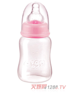 爱乐宝标口PP初生奶瓶120ml粉色