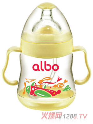 爱乐宝PP圆弧自动奶瓶210ml黄色