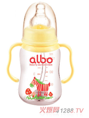 爱乐宝标口PP自动奶瓶120ml黄色