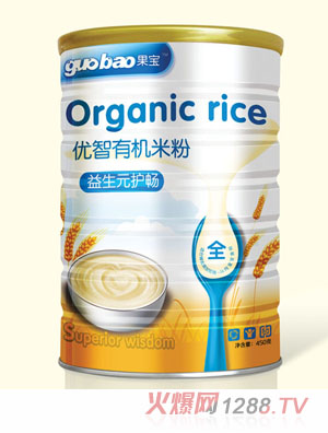 果寶益生元護(hù)腸優(yōu)智有機(jī)米粉