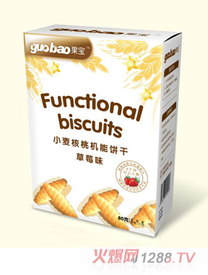 果寶小麥核桃機能餅干草莓味