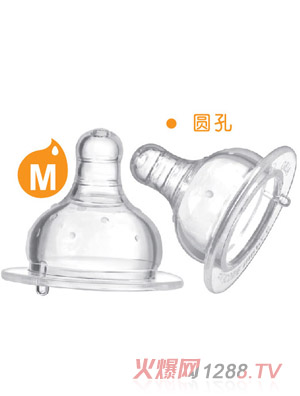 爱乐宝5优仿真母乳宽口奶嘴M