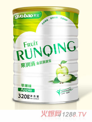果寶果潤清金裝清清寶蘋果味罐