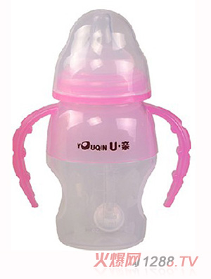 U親A106寬口徑硅膠自動(dòng)奶瓶120ml