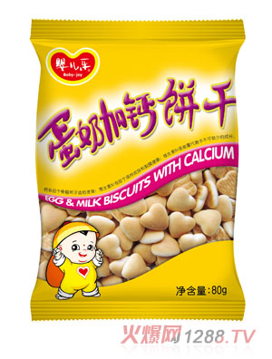 婴儿乐蛋奶加钙饼干80G