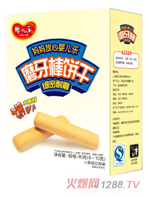 婴儿乐胡萝卜素磨牙棒80g