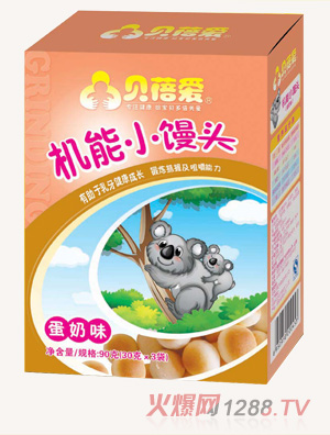 贝蓓爱营养米粉小馒头蛋奶味-火爆孕婴童招商