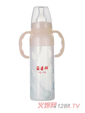 嬰姿祥7安硅膠標(biāo)口雙耳自動(dòng)奶瓶210ml