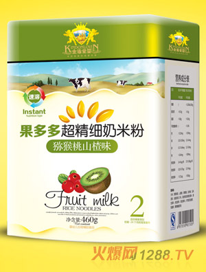 金盾愛(ài)嬰獼猴桃山楂超精細奶米粉聽(tīng)裝