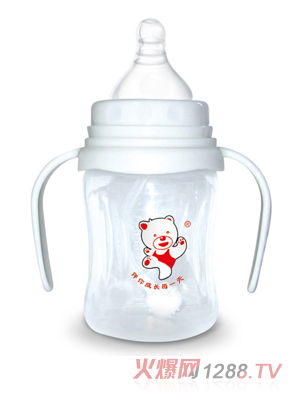 Babykin（贝沁）宽口弧形PP奶瓶210ML
