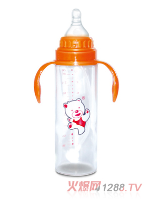 Babykin（贝沁）食品级玻璃奶瓶标口直身奶瓶240ML