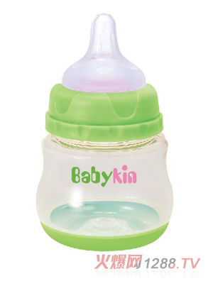 Babykin（贝沁）PPSU奶瓶150ML绿色