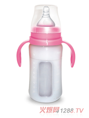 Babykin（贝沁）全硅胶奶瓶260ML