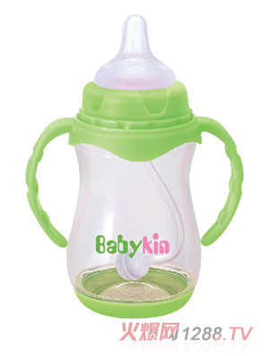 Babykin（贝沁）PPSU奶瓶250ML绿色