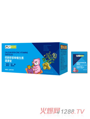 康珀莱钙铁锌多种维生素清清宝盒装