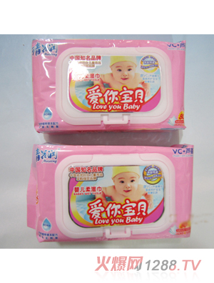 欧罗曼婴儿80片启封湿巾