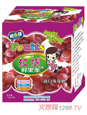 威乐佳鲜果条红提味