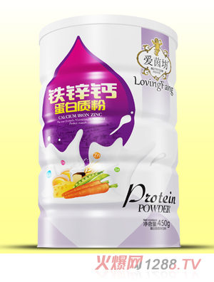 愛(ài)茵坊鐵鋅鈣蛋白質(zhì)粉鐵聽(tīng)450g