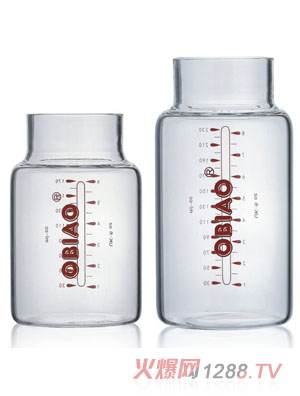 欧标双层奶瓶玻璃瓶配件