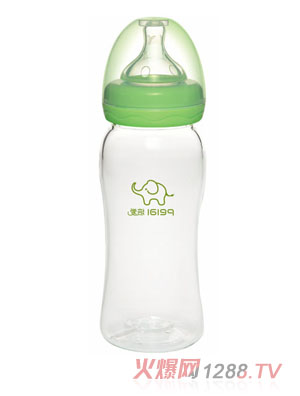 培爱宽口径晶钻玻璃奶瓶280ml