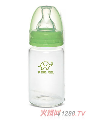 培爱标准口径晶钻玻璃奶瓶120ml