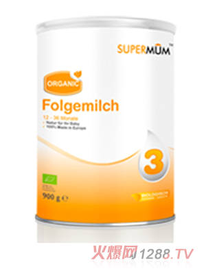 舒妈有机婴儿配方奶粉3段900克