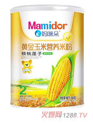 媽咪朵核桃蓮子黃金玉米營(yíng)養米粉