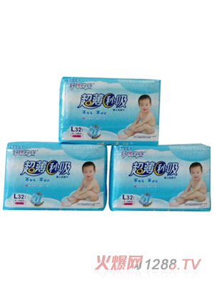 舒心安安超薄秒吸纸尿片