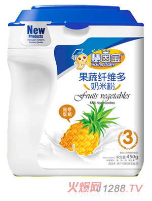 慧因寶菠蘿蛋黃果蔬纖維多奶米粉