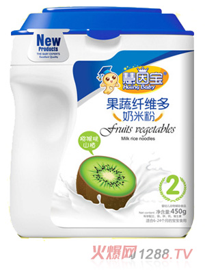 慧因寶獼猴桃山楂果蔬纖維多奶米粉