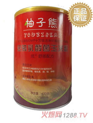 柚子熊金装乳酸菌玉米粉