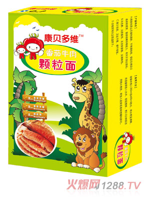 康贝多维番茄牛肉颗粒面竖版