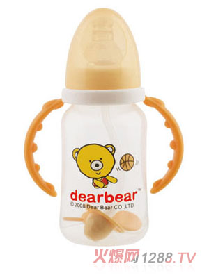 亲亲贝贝PP标准直身自动奶瓶150ml+握把