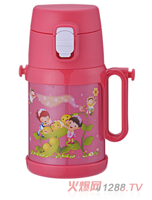 天使贝贝儿童水杯带手柄