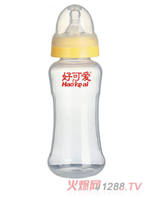 好可爱标口弧形奶瓶300ml