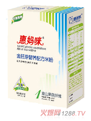 惠媽咪淮山果蔬纖維金胚芽米粉1段盒裝