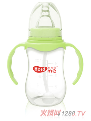 抱抱我标口径160ml葫芦型带柄自动pp奶瓶