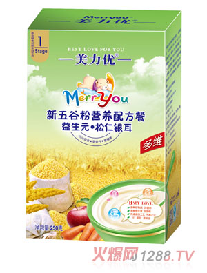 美力優(yōu)益生元松仁銀耳新五谷營(yíng)養配方餐