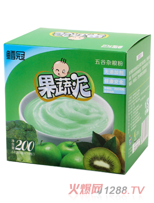 鱈冠綠色果蔬泥