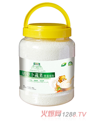 貝比世家胡蘿卜蔬菜營(yíng)養米粉