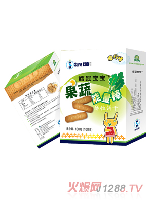 鱈冠果蔬能量棒－磨牙棒